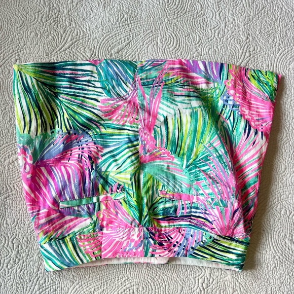 Lilly Pulitzer Nikki Skort Colorful Palm Fabric Size 4 Spring Summer - Picture 5 of 6